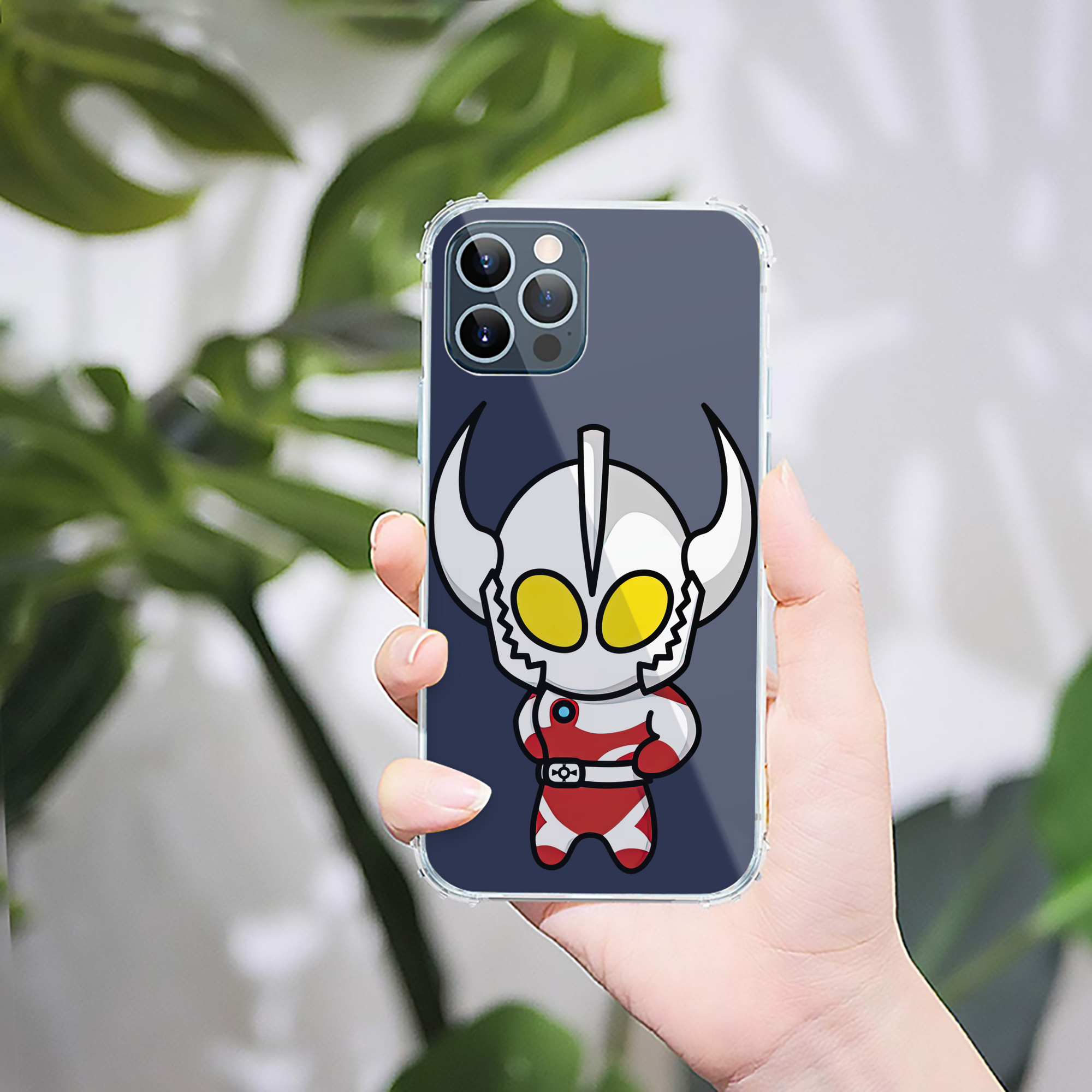 （画像用） ウルトラマン Ultraman 【iPhone 12シリーズ対応】透明スマホケース（クリアソフトケース）
